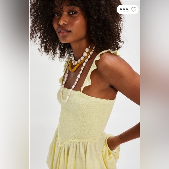 Free People ‘Spin me Around’ Lace Ruffle Tunic Tank Top